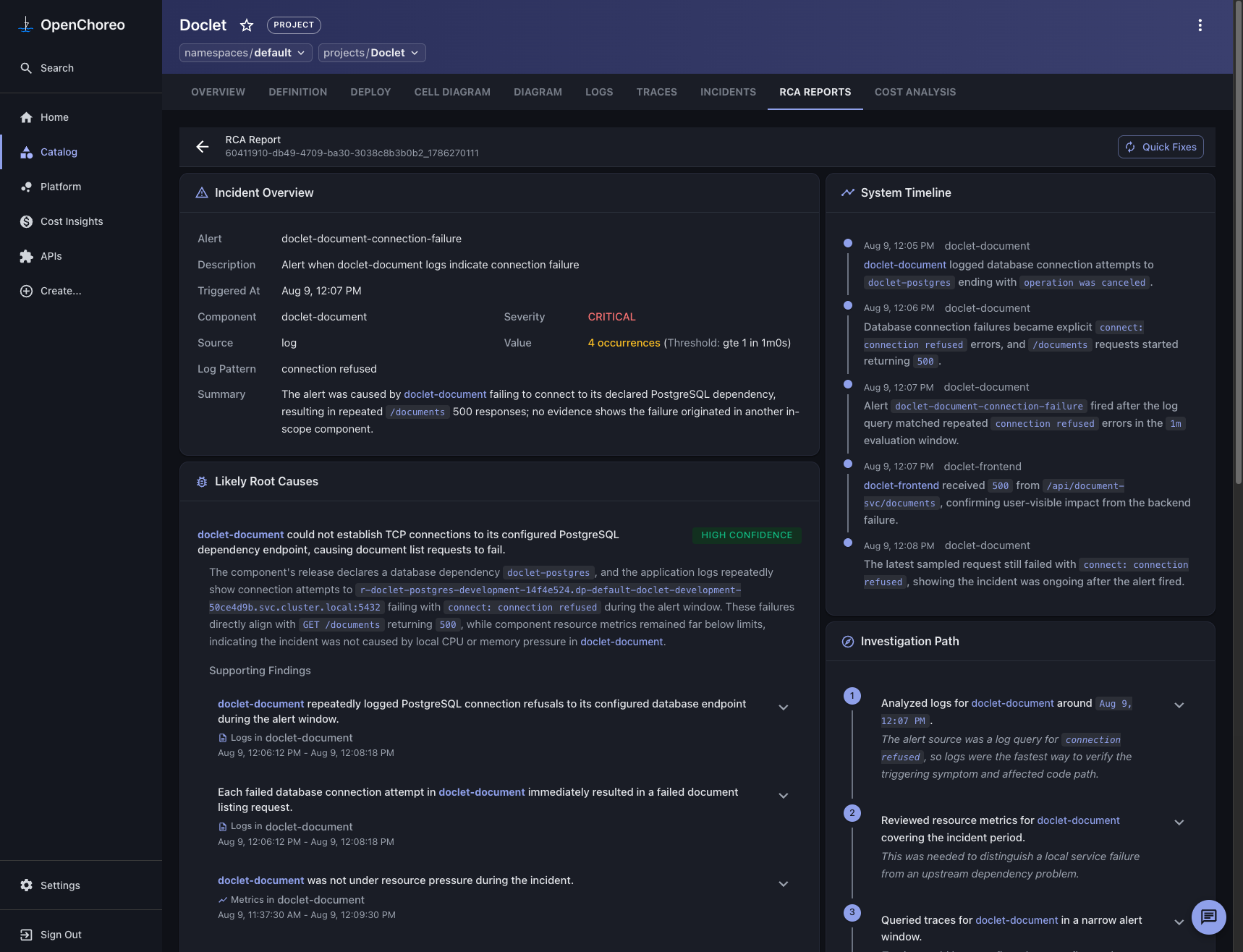 AI Assistant in action